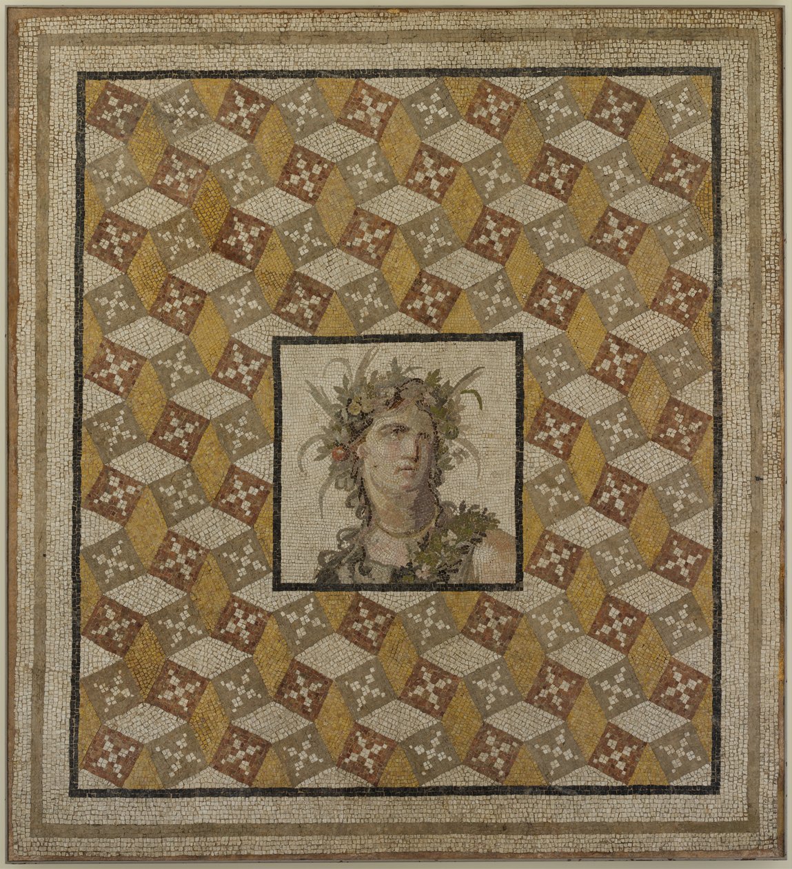 Mosaikbodenplatte von Roman