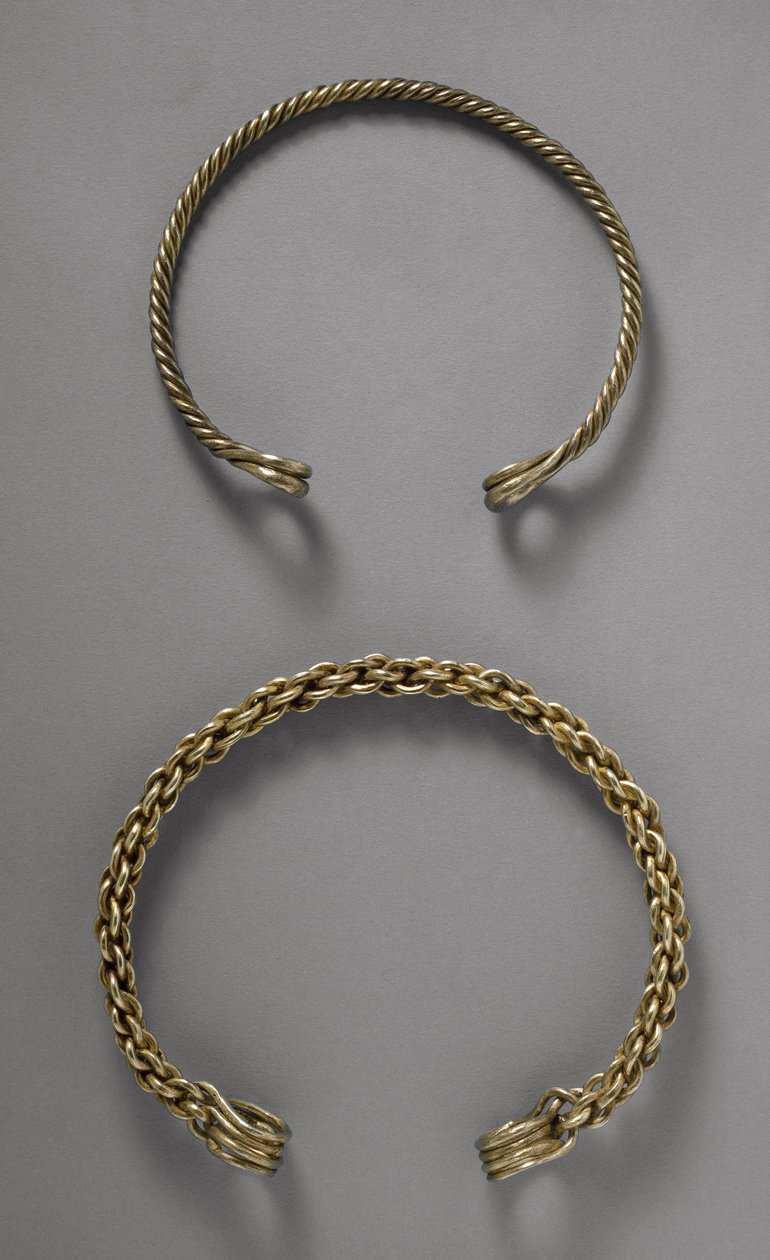 Halsringe (Torcs) aus Ulceby, Lincolnshire, 1. Jahrhundert v. Chr. von Roman