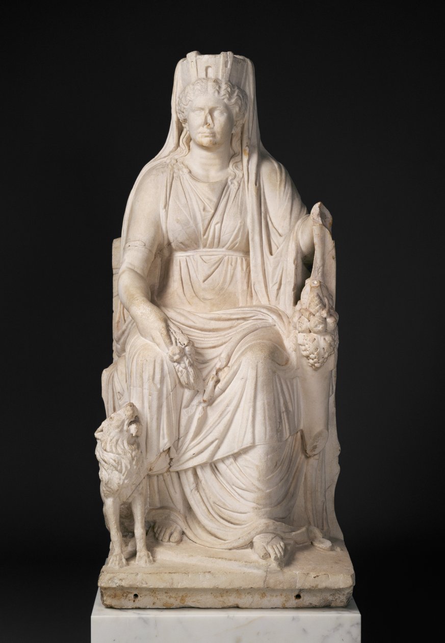 Porträt einer Frau als Kybele, ca. 50 n. Chr. (Marmor) von Roman