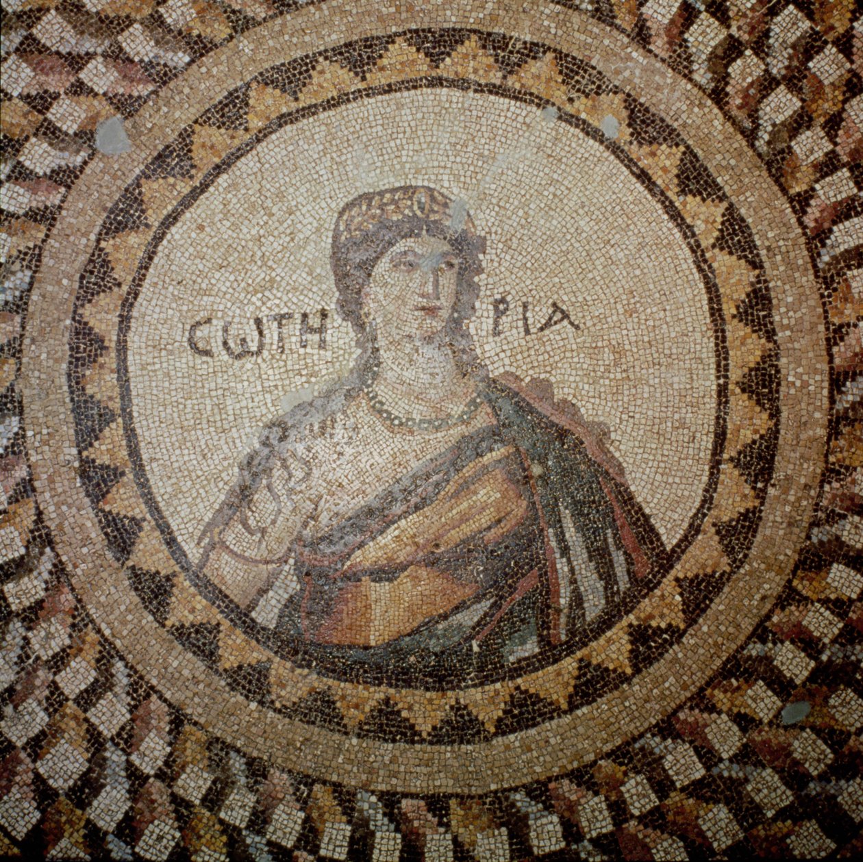 Porträt einer Frau (Mosaik) von Roman