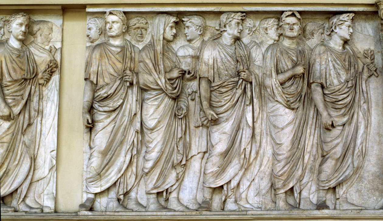 Prozession, Nordwand des Ara Pacis von Roman