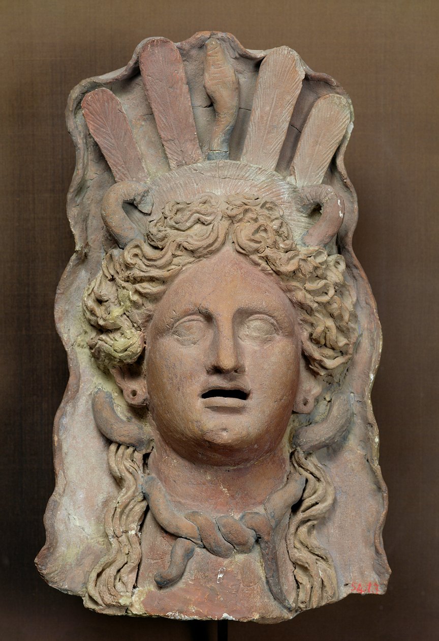 Punische Maske, die Demeter darstellt, 3.-2. Jahrhundert v. Chr. von Roman