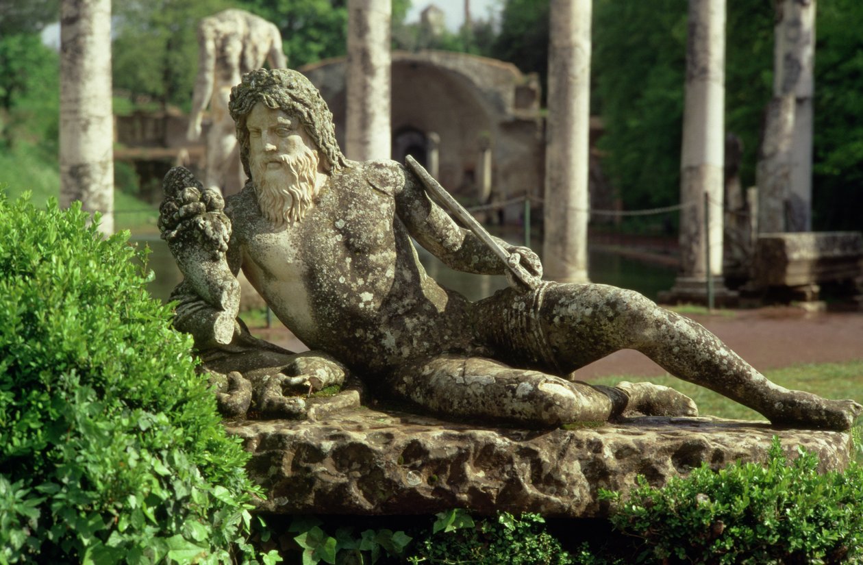 Liegender Flussgott in der Nähe des Canopus von Roman