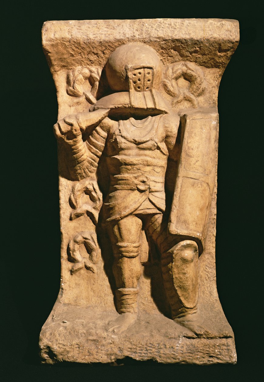 Relief mit Darstellung eines Secutors von Roman