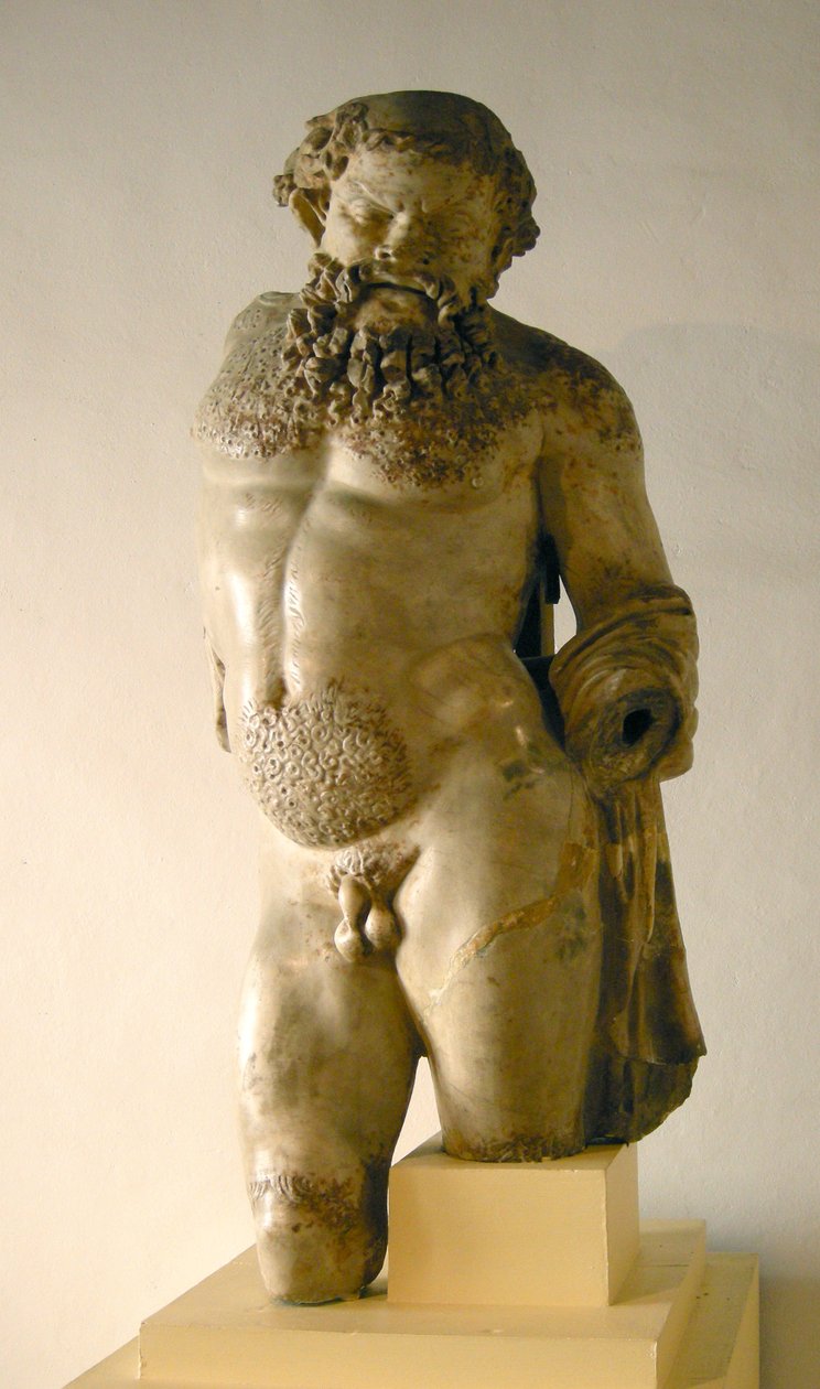 Silenus, betrunken, Kopie eines griechischen Originals von Roman