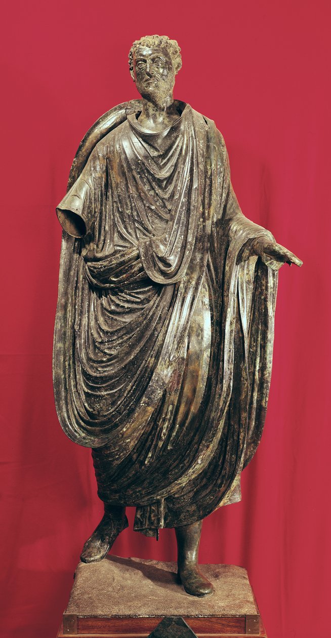 Statue von Caesar Julianus Pacatianus (Bronze) von Roman