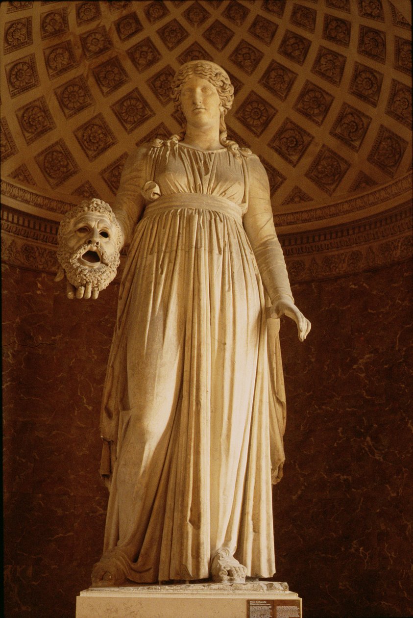 Statue der Muse Melpomene, ca. 50 v. Chr. von Roman