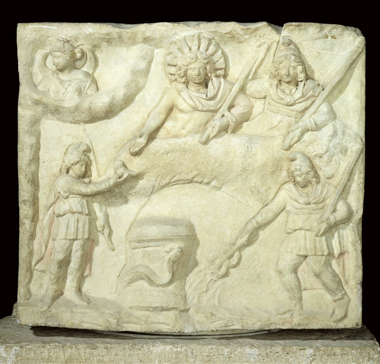 Das Bankett von Mithras und der Sonne, 2.-3. Jahrhundert n. Chr. von Roman