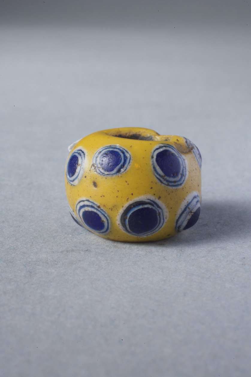 Gelbes Augenperlen (Glas) von Roman Imperial Period