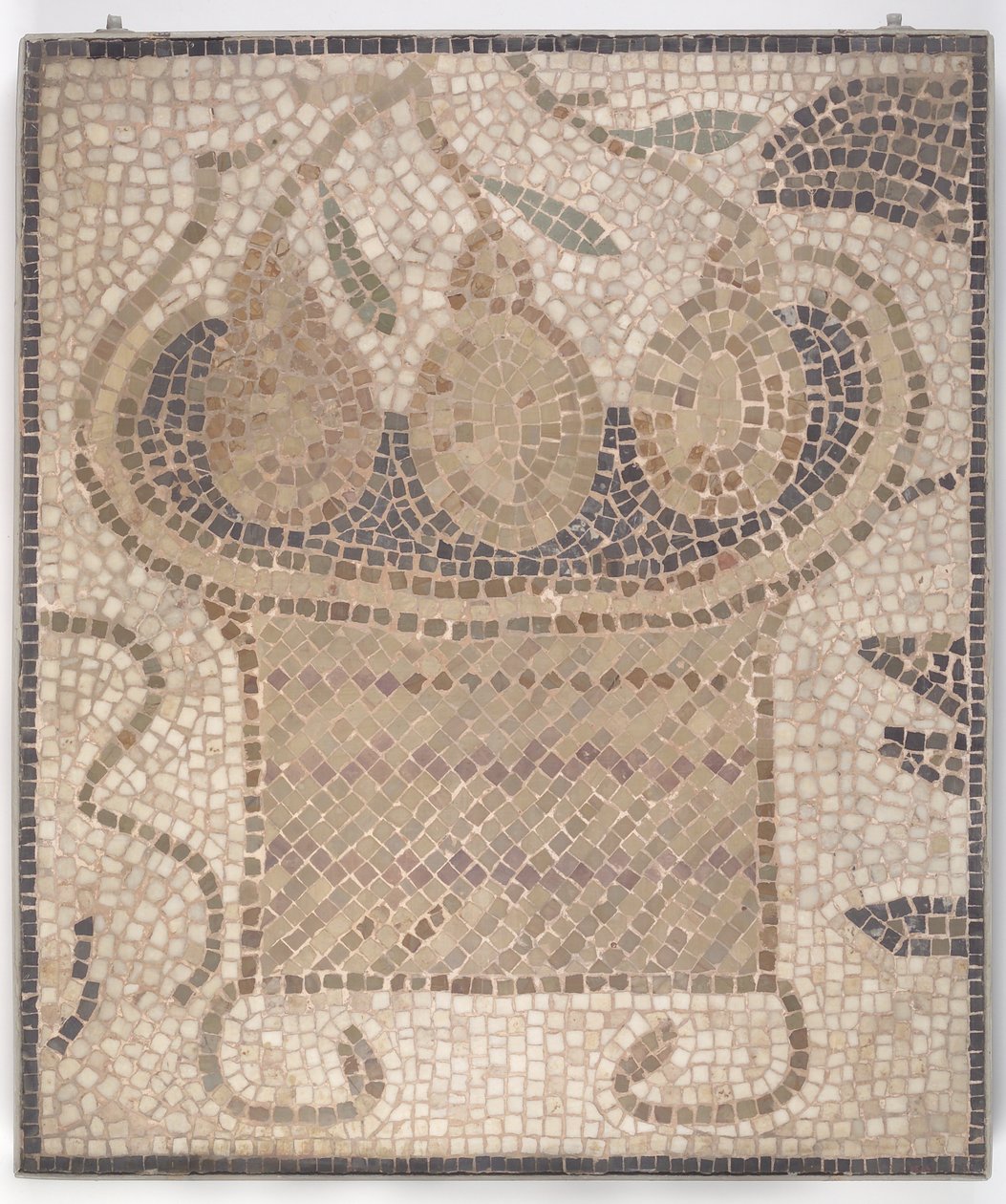 Quadratischer Korb mit Früchten, aus Tunis, wahrscheinlich spätes 5. Jahrhundert n. Chr. von Roman Roman
