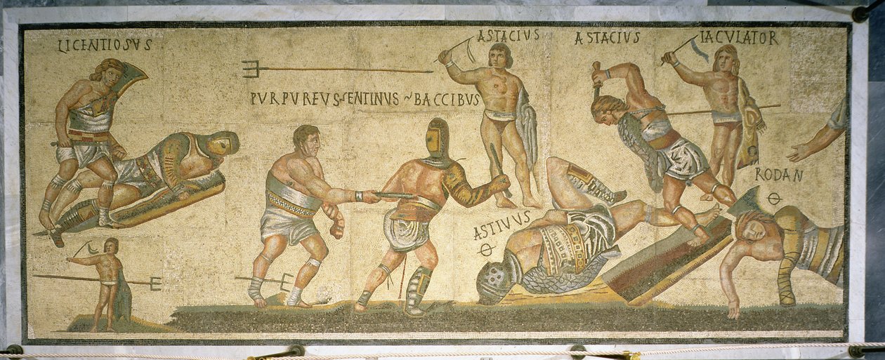 Kampf zwischen Gladiatoren, 320 n. Chr. von Roman