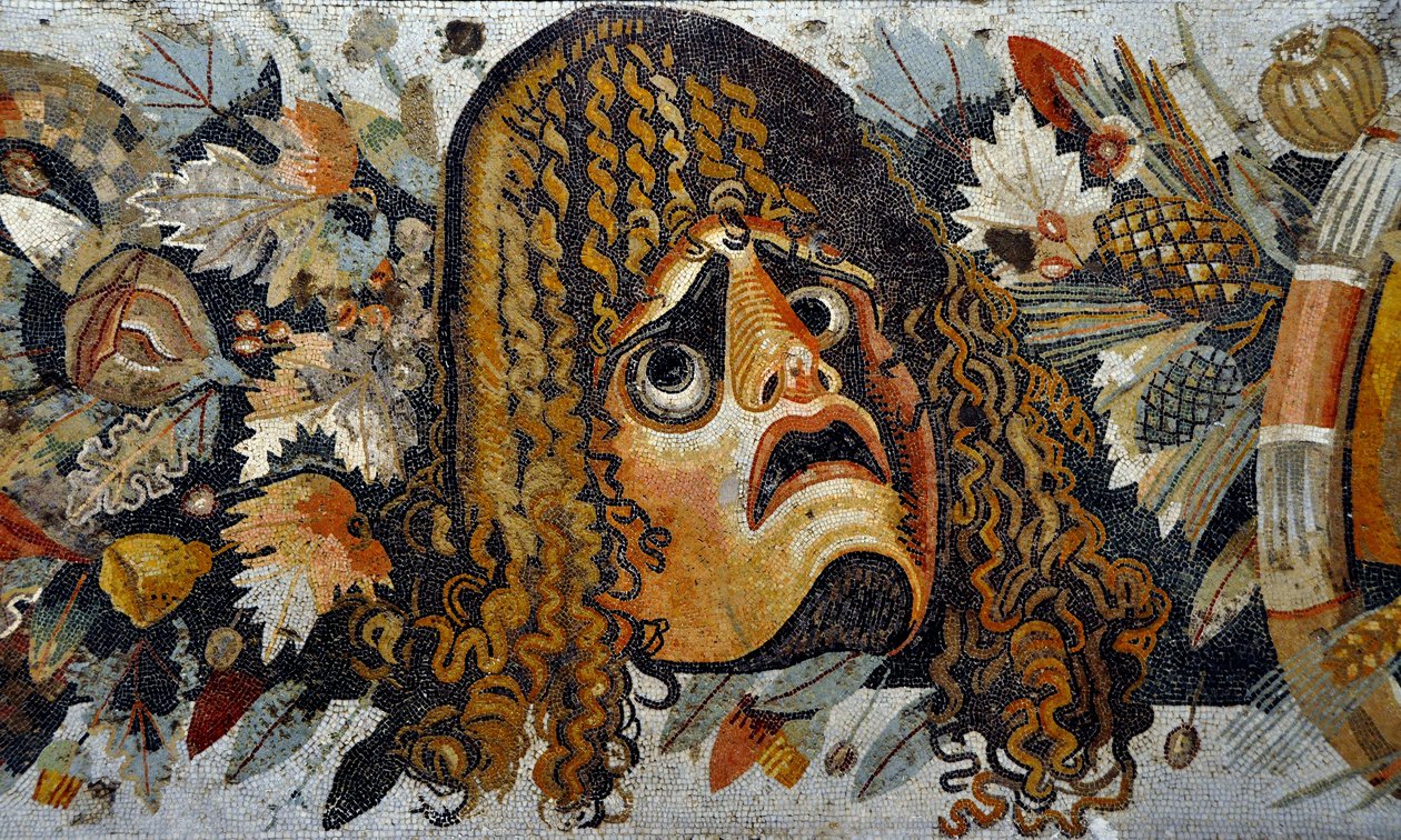 Detail eines Mosaikfrieses von Roman
