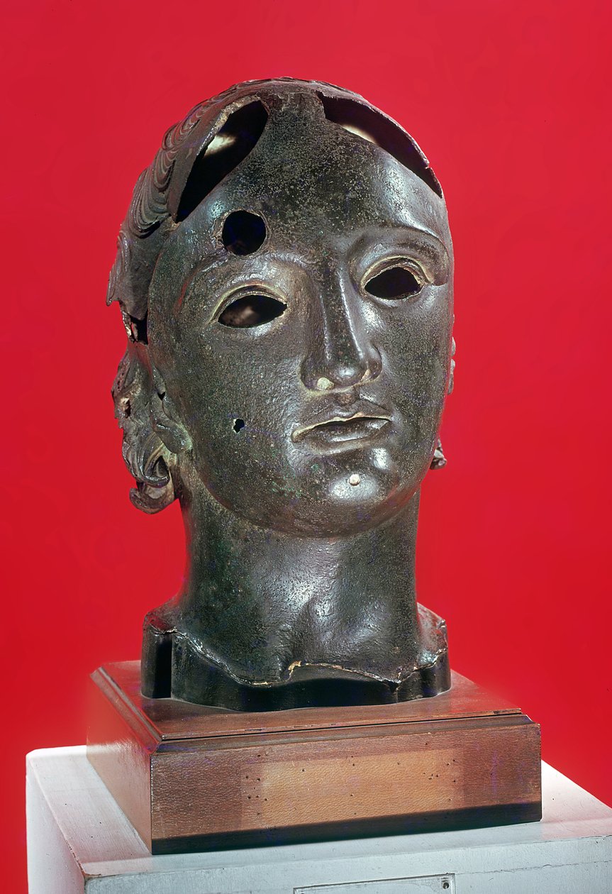 Kopf des Apollo, aus Nîmes, 1.-2. Jahrhundert von Roman