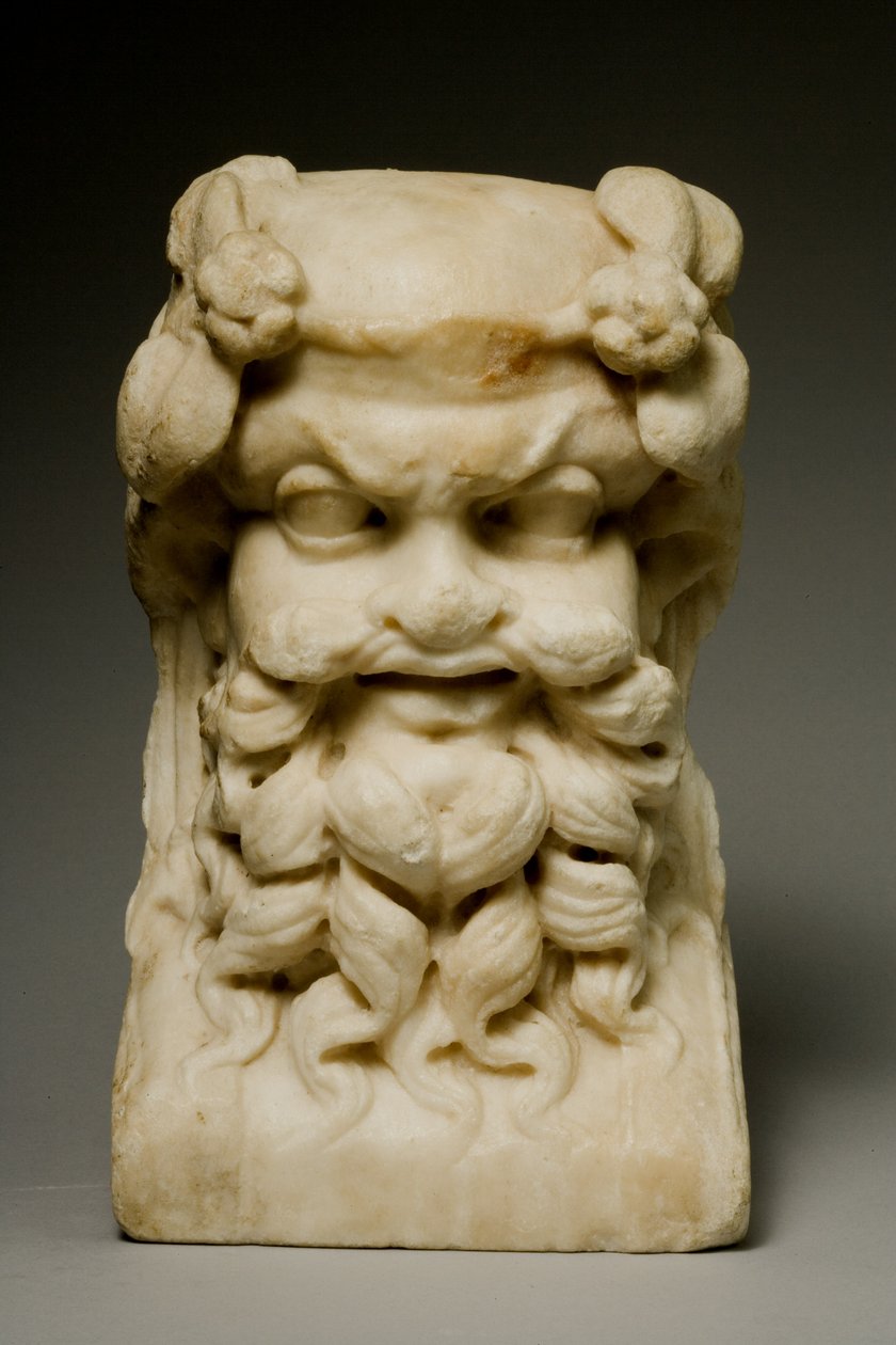 Kopf einer Herm, 1.-2. Jahrhundert n. Chr. (Marmor) von Roman