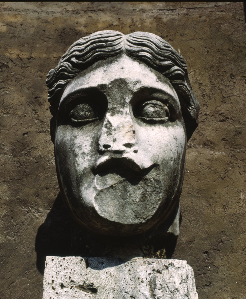Kopf einer Statue, Ostia Antica, Italien von Roman