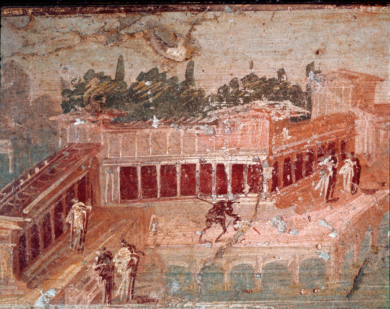 Pan Musiker, unter den Nymphen (Detail) von Roman