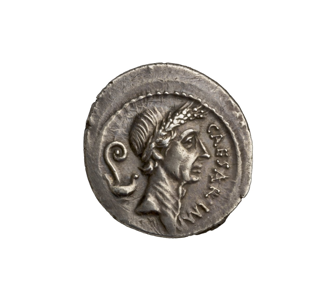 Römische republikanische Münze aus Rom, 44 v. Chr. von Roman