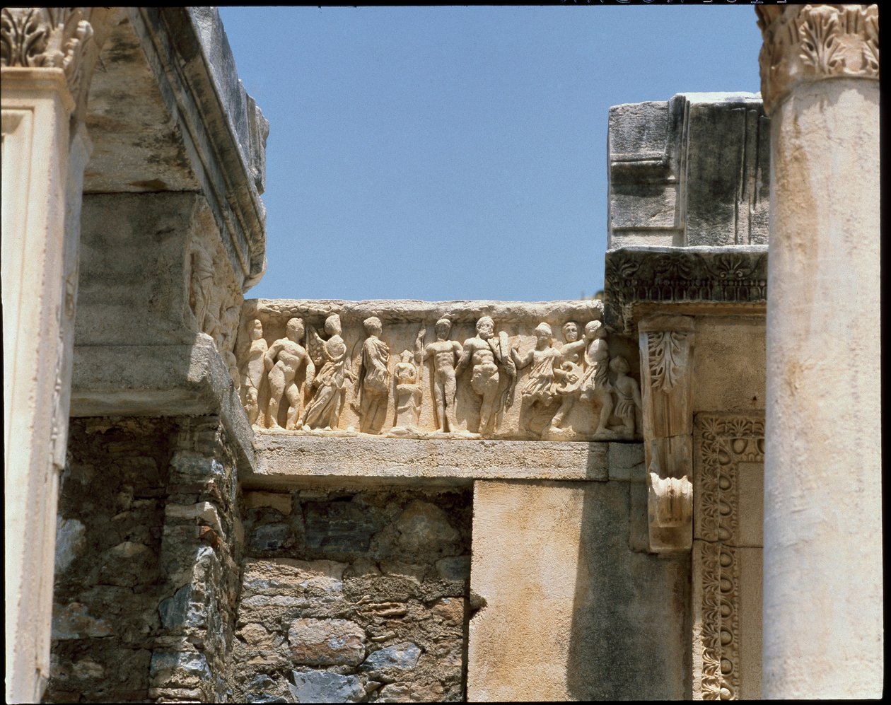 Ansicht des Tempels des Hadrian von Roman
