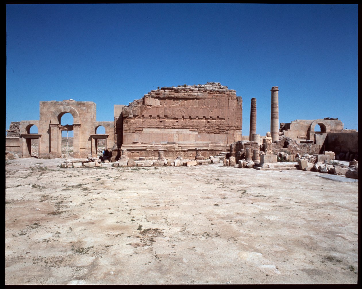 Ansicht des römischen Tempels von Roman Roman