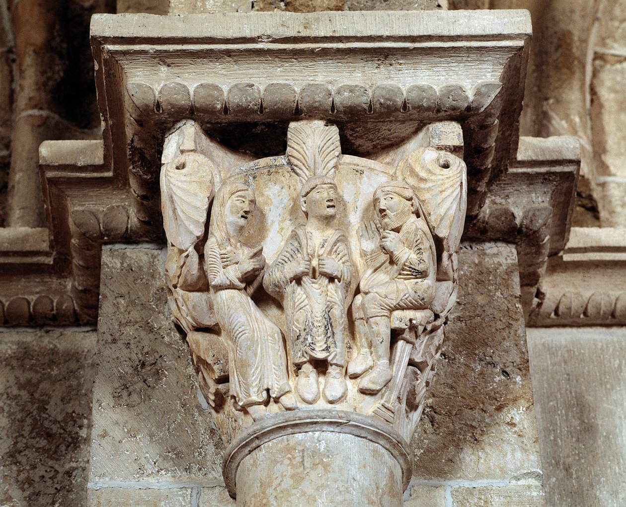 Eugenia von Rom (geschnitztes Kapitell) von Romanesque