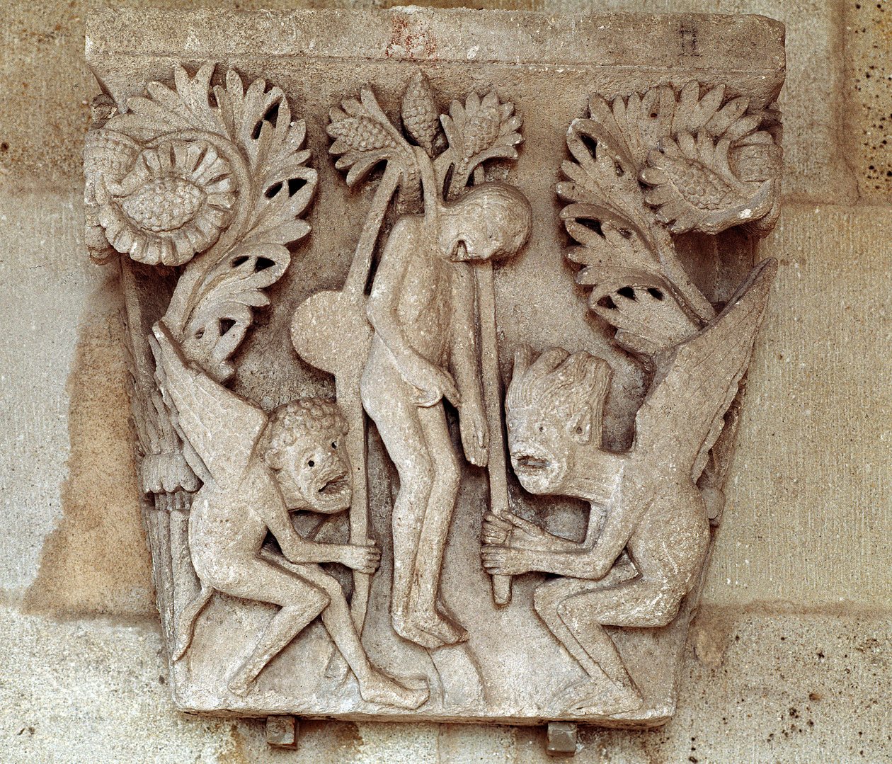 Hängung des Judas (Kapitell) von Romanesque