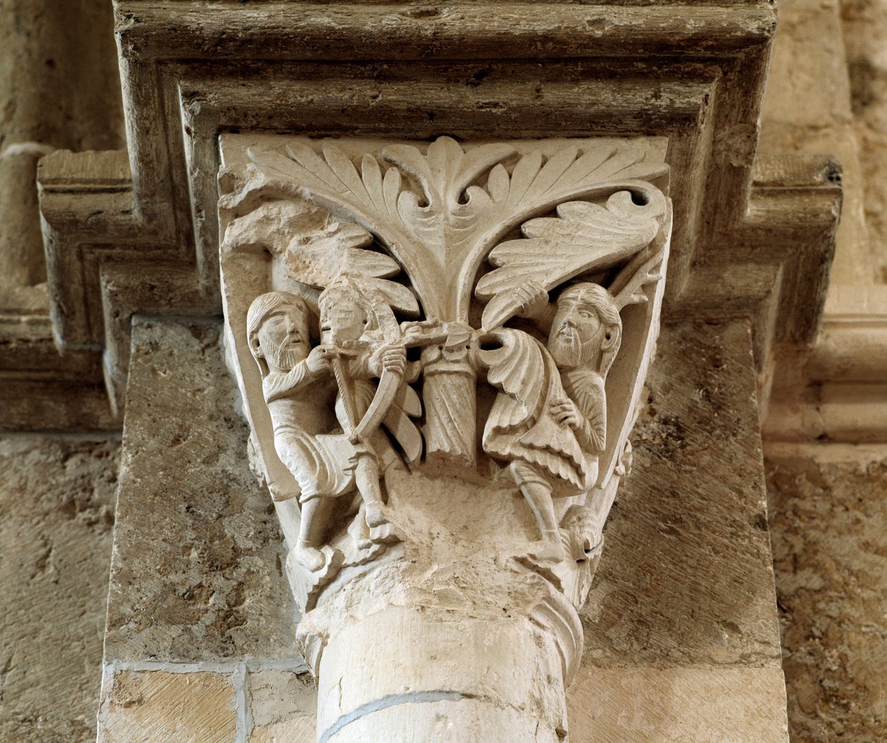 Der Tod Kains (Kapitell) von Romanesque