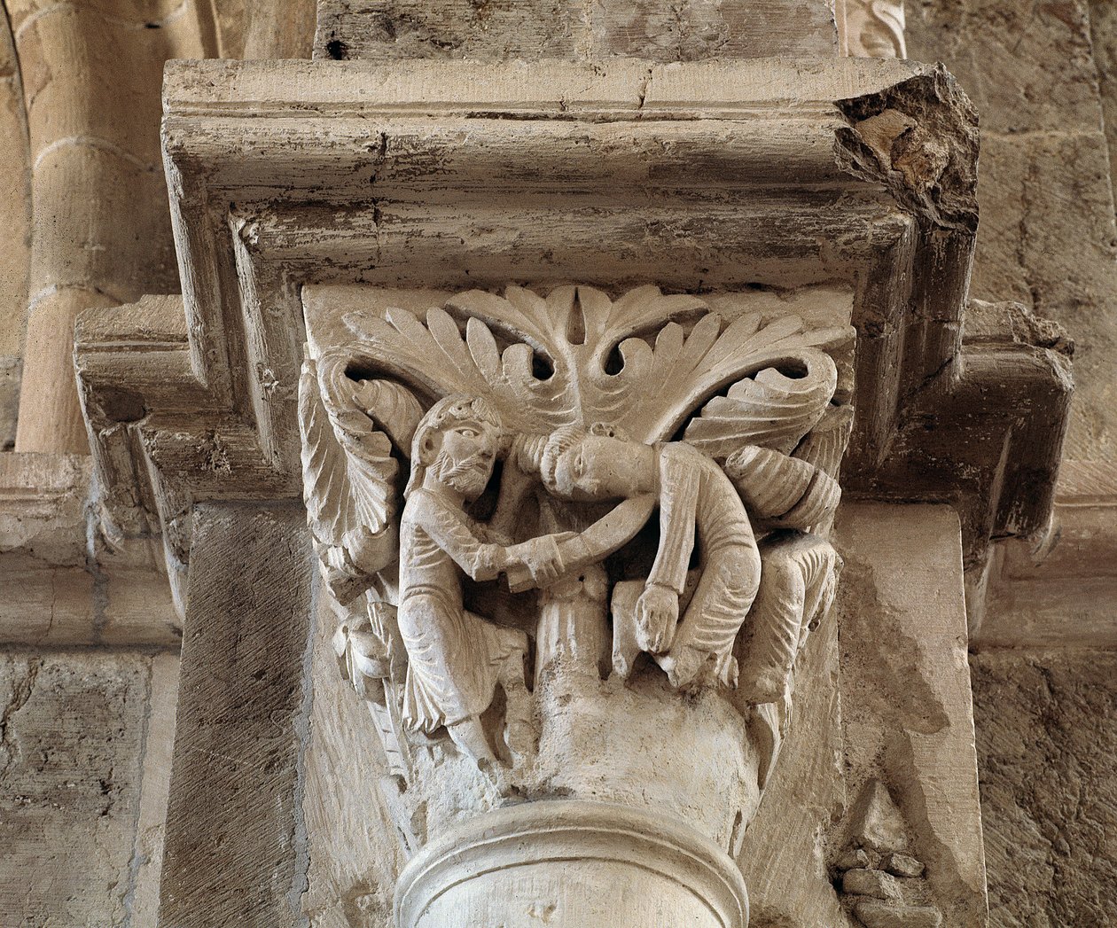 Der Tod Kains (Kapitell) von Romanesque