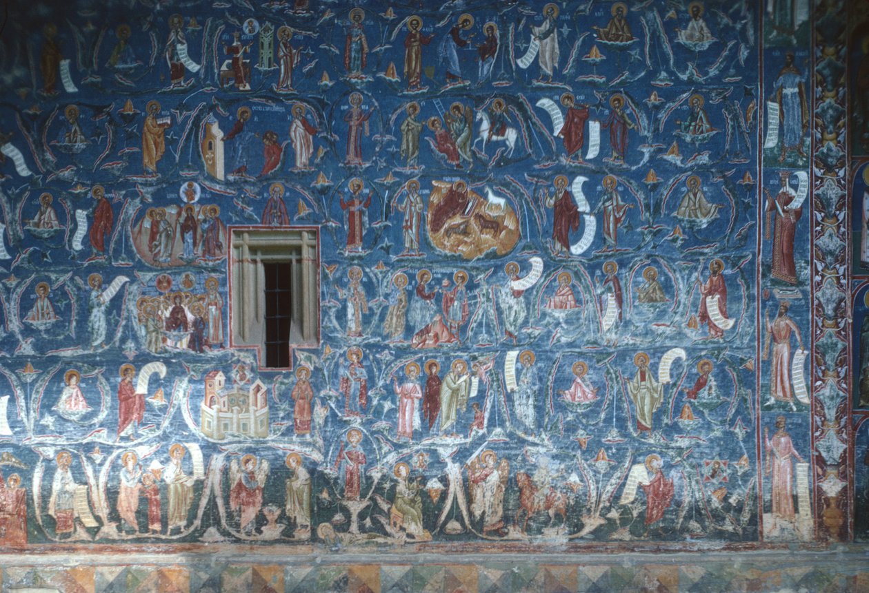 Baum Jesse, Südfrontmalerei, 1547-50 von Romanian School