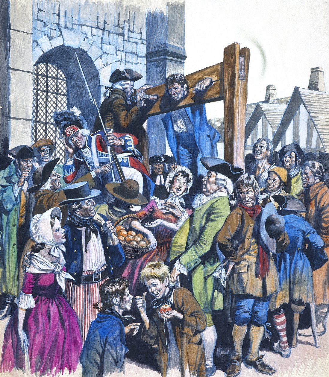 Daniel Defoe (1660-1731) von Ron Embleton