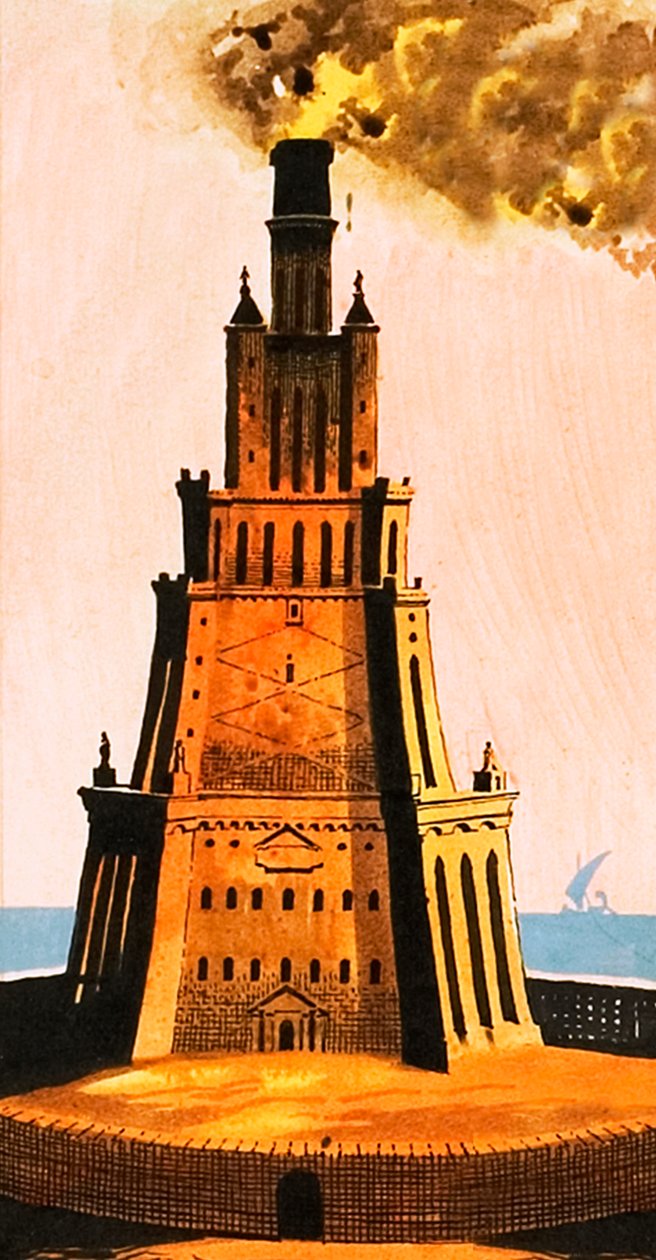 Pharos-Leuchtturm erfunden von Ptolemäus von Ron Embleton