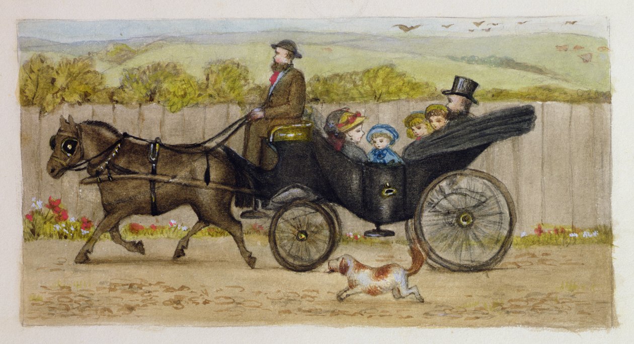 Im Wagen, Addiscombe, 1883 von Rosa Clementina Petherick