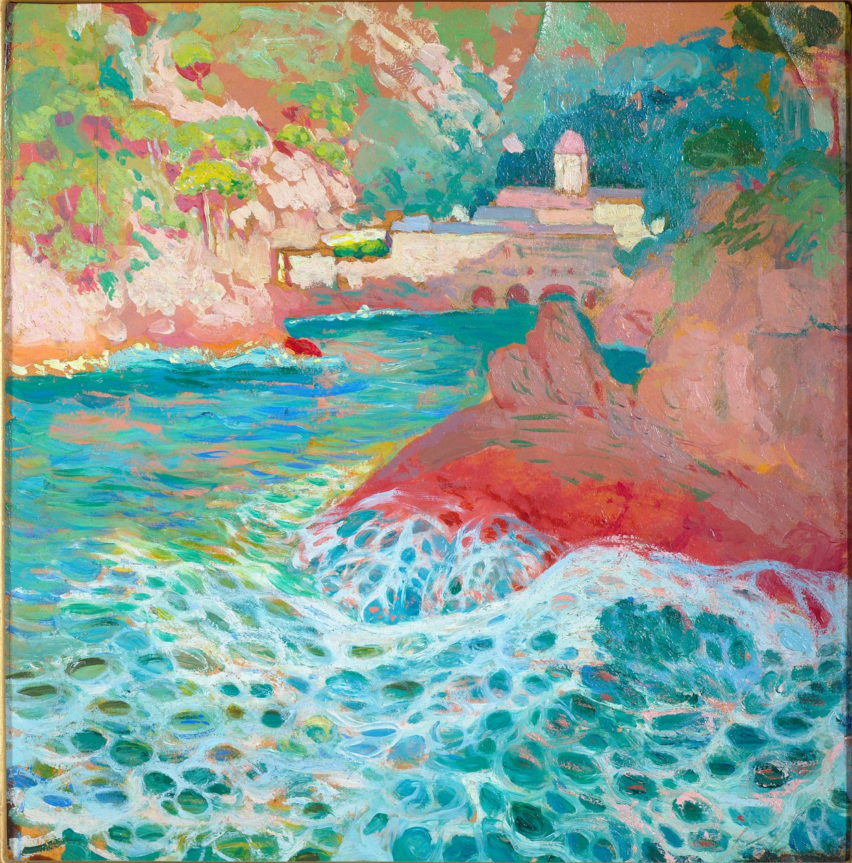 San Fruttuoso vom Meer aus von Rubaldo Merello