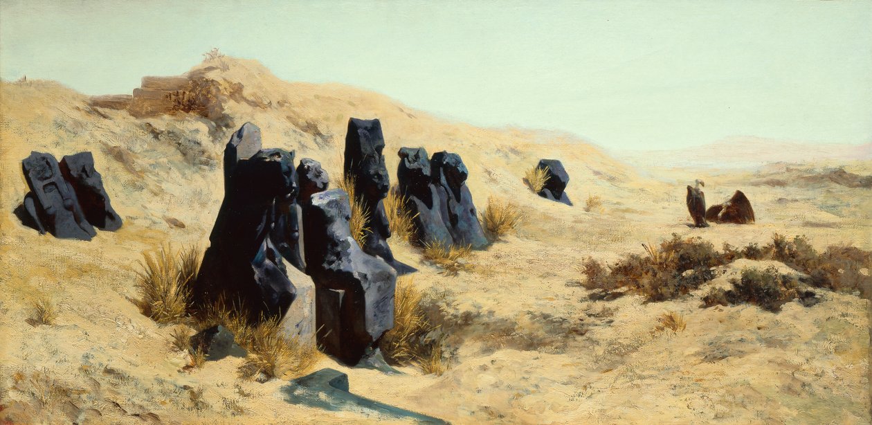 Der Tempel der Mut in Karnak von Carl Rudolf Huber