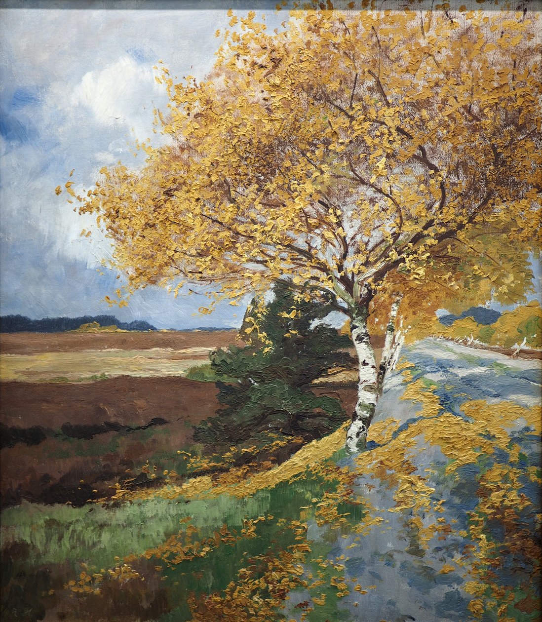 Landstraße im Herbst von Rudolf Hermanns