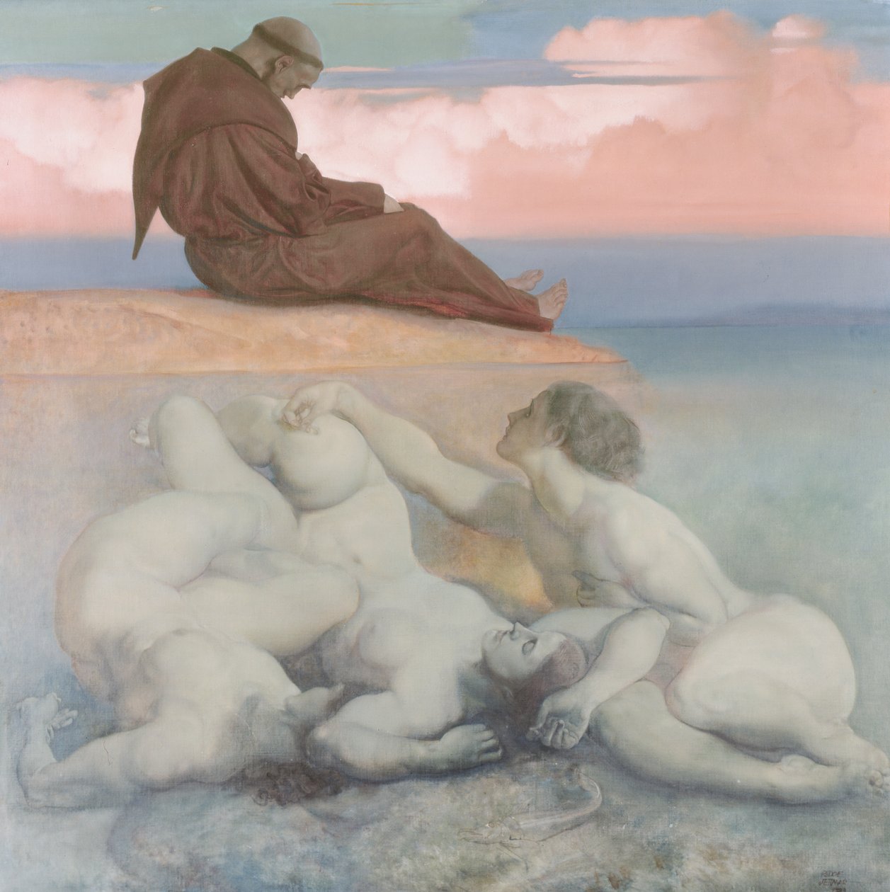 Mönch und Nixen, 1921 von Rudolf Jettmar