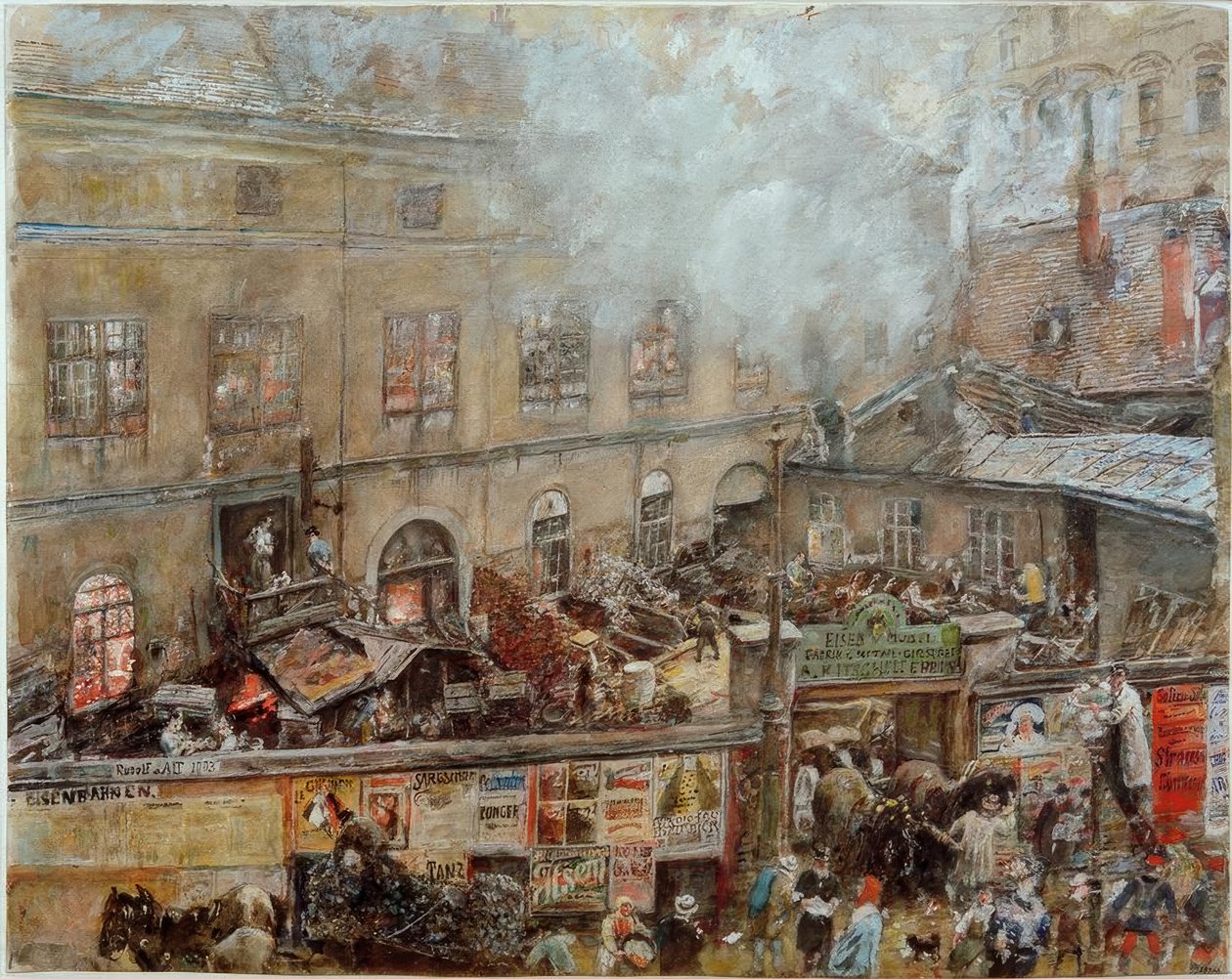 Die Eisengießerei Kitschelt in der Skodagasse in Wien von Rudolf von Alt