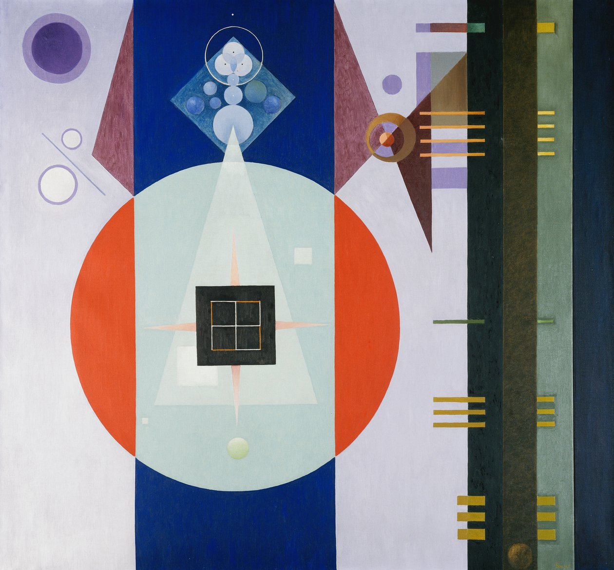 Dunkles Quadrat von Rudolf Bauer
