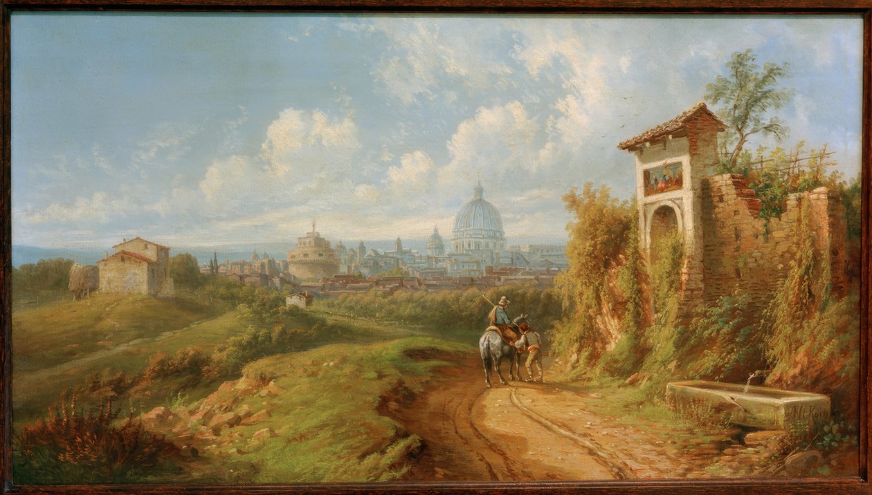 Blick auf Rom von Rudolf von Alt