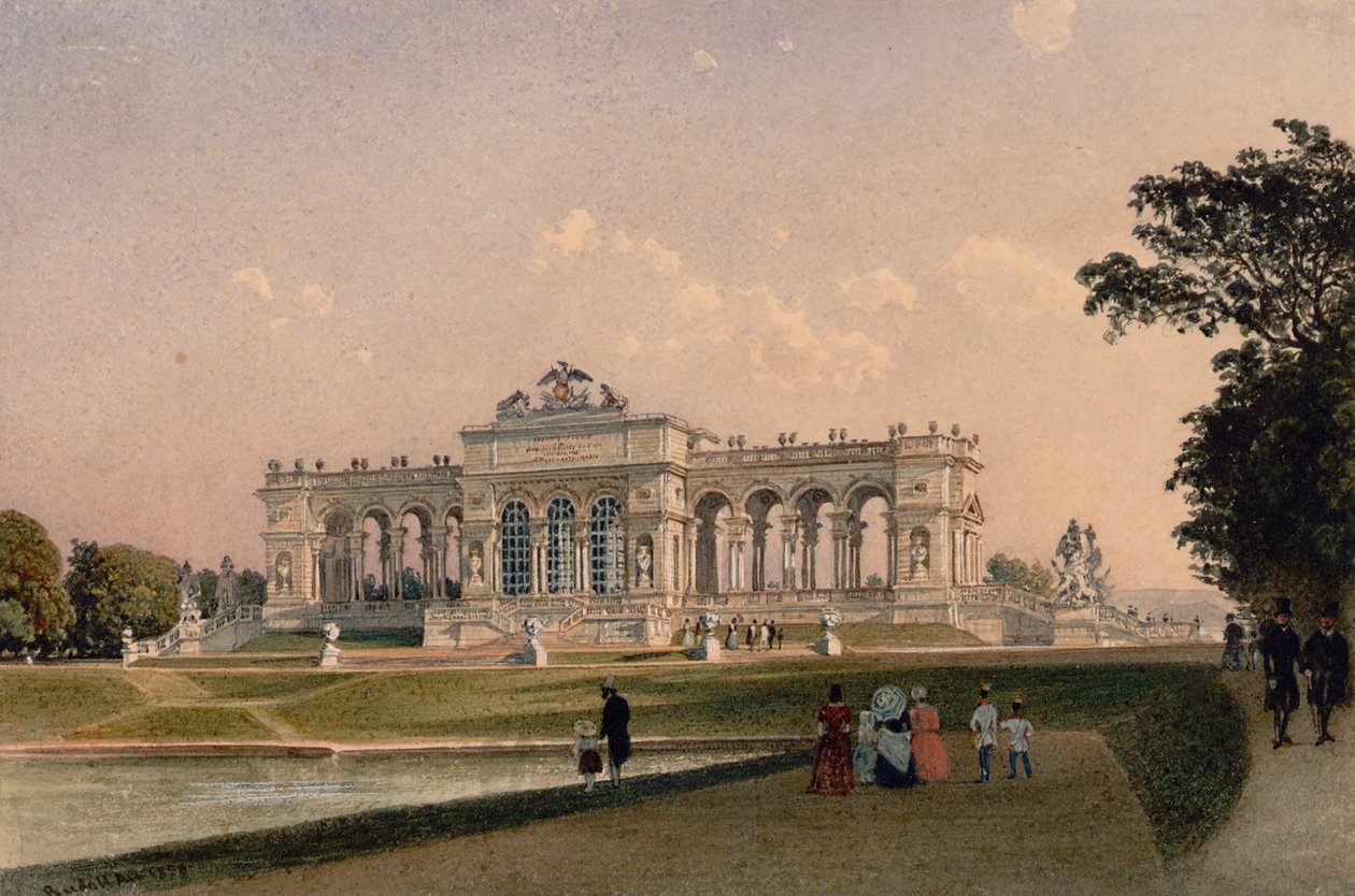 Die Gloriette in Schönbrunn von Rudolf von Alt