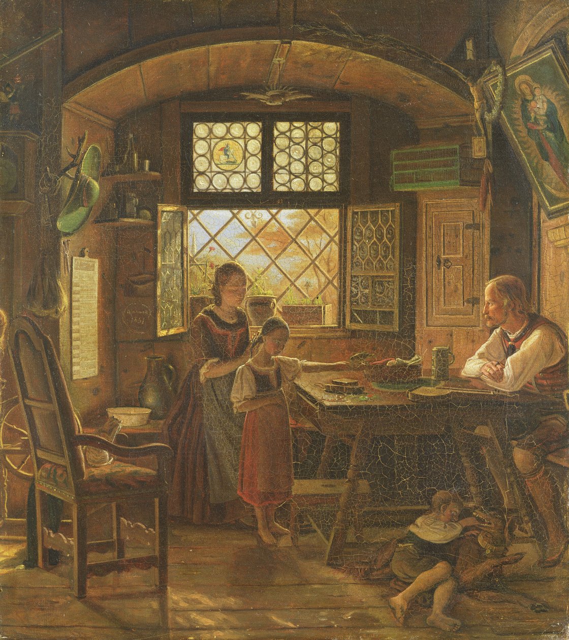 Sonntagmorgen in Tirol, 1831 von Rudolph Friedrich Wasmann