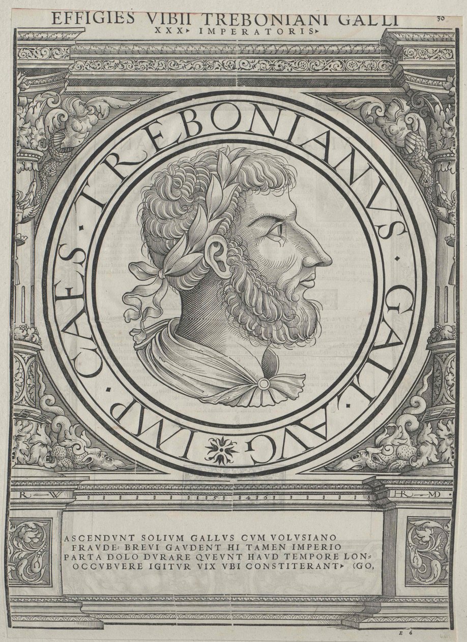 Römischer Kaiser Trebonianus Gallus von Rudolph Wyssenbach
