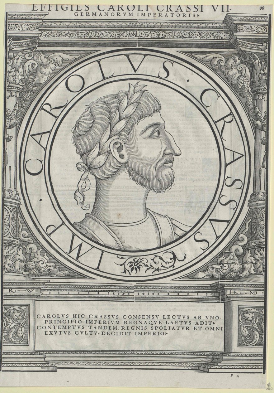 Der dicke Kaiser Karl III. (Druck) von Rudolph Wyssenbach
