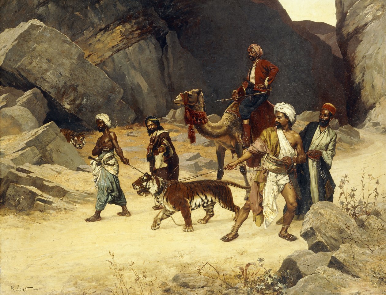 Die Tigerjagd, 1896 von Rudolphe Ernst