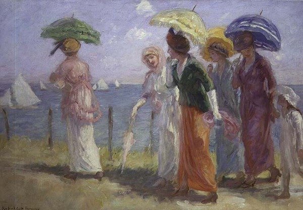Spaziergang am Strand von Rupert Charles Wolston Bunny
