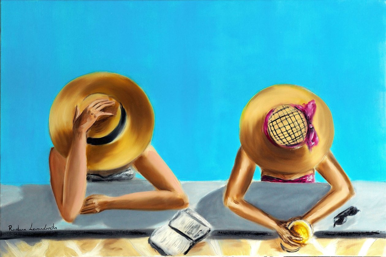 Am Pool von Ruslana Levandovska