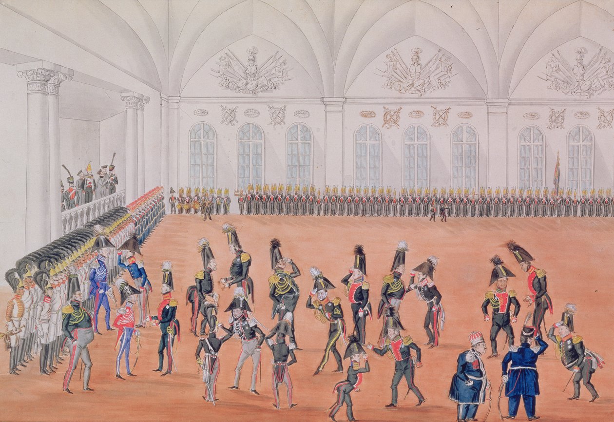 Wachparade, 1820er Jahre von Russian School