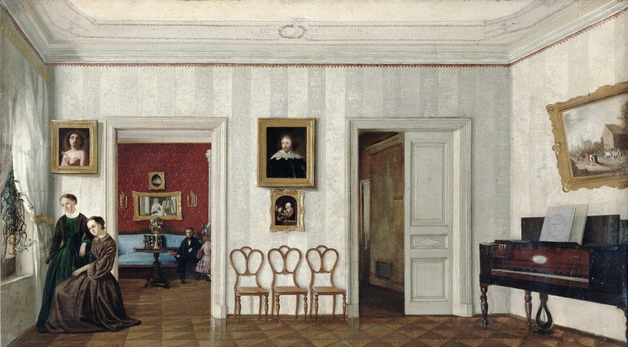 Der kleine Saal mit dem Klavier von Russian School