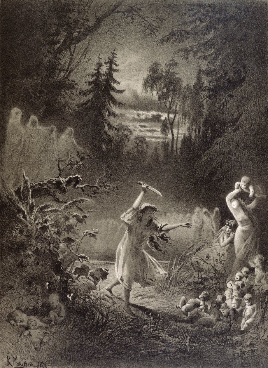 Schreckliche Rache, 1874 von Russian School