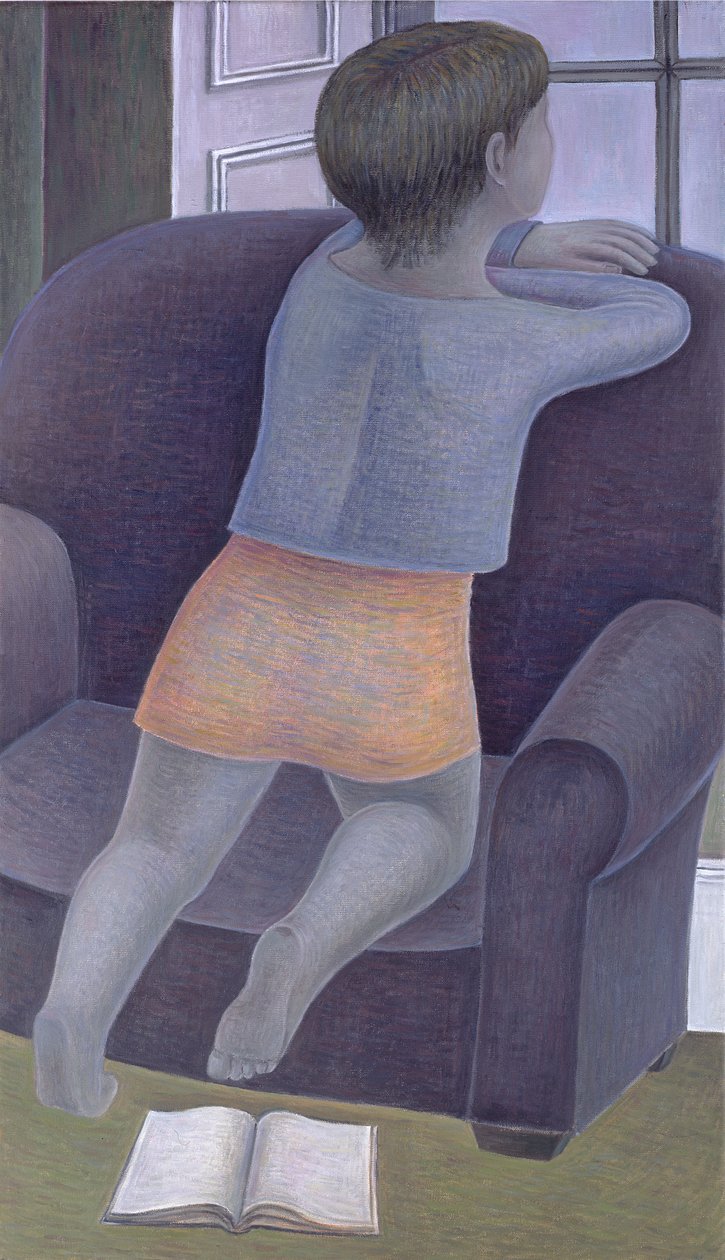 Mädchen auf Stuhl, 2002 von Ruth Addinall
