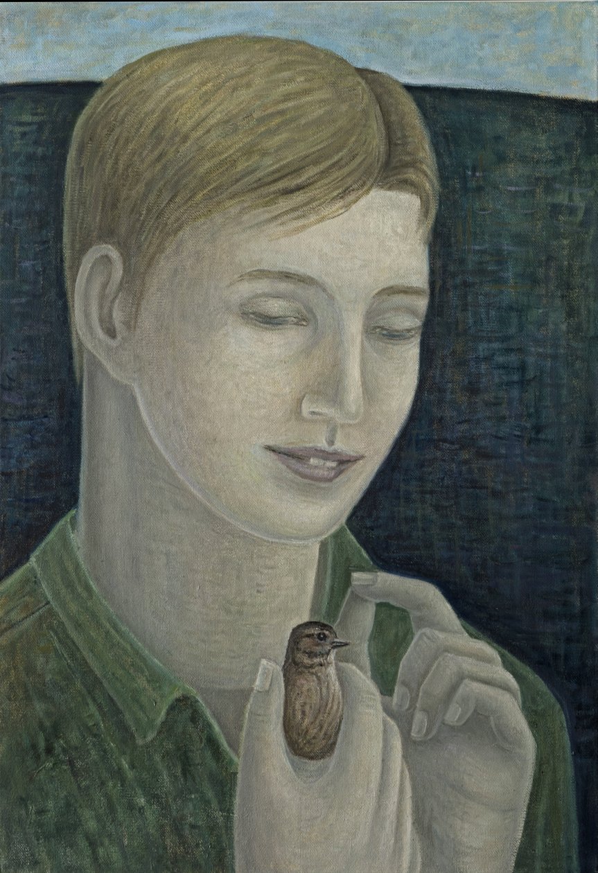 Der junge Franziskus (Junge mit Vogel) von Ruth Addinall